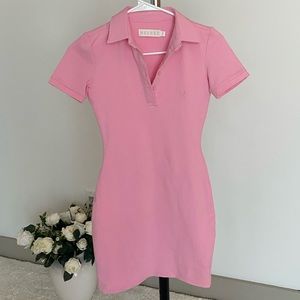 Pink polo dress